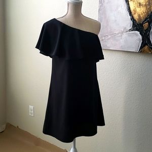 One Shoulder Black Dress